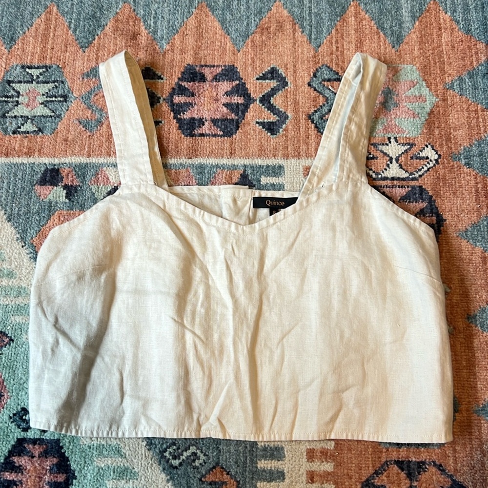 Quince Cream Crop Top